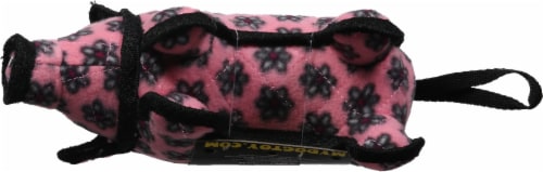 Tuffy® Pink Junior Pig Dog Toy Perspective: bottom