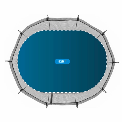 Springfree Trampoline Kids Outdoor Large Oval 8 x 13' Trampoline with Enclosure Perspective: bottom