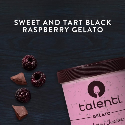 Talenti Black Raspberry Chocolate Chip Gelato Pint Perspective: bottom