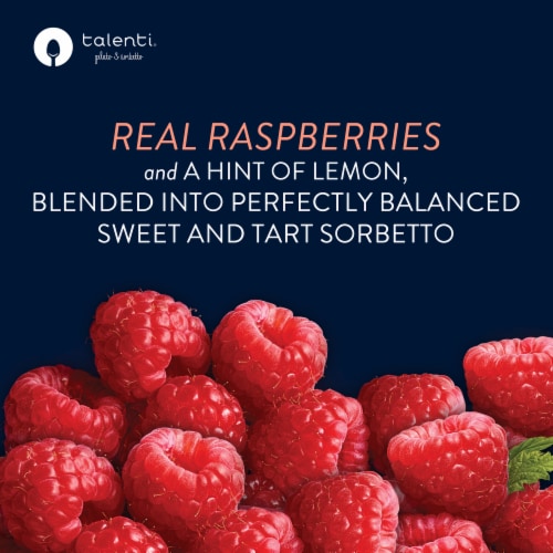 Talenti Sorbetto Roman Raspberry, a Non-Dairy Ice Cream Alternative with Non-GMO Ingredients, 1 Pint Perspective: bottom