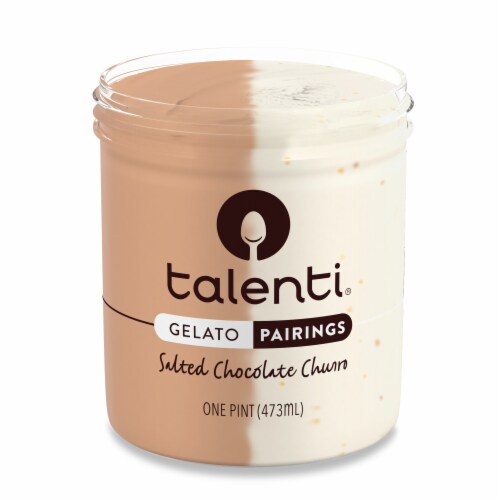 Talenti Pairings Salted Chocolate Churro Gelato Pint Perspective: bottom