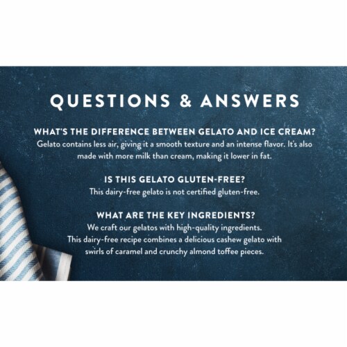 Talenti Caramel Toffee Crunch Dairy-Free Gelato Perspective: bottom