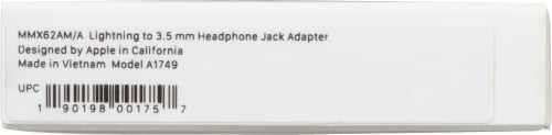 Apple MMX62AM/A Lightning to 3.5mm Headphone Jack Adapter