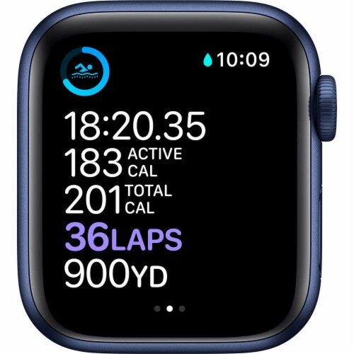 Apple MG143LL Series 6 Watch (GPS) - Blue Perspective: bottom