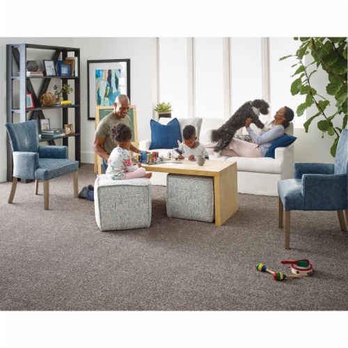 Floorigami 9 In. x 36 In. Chiaroscuro Tri-Tone Indoor Carpet Tile (12-Pack) Perspective: bottom