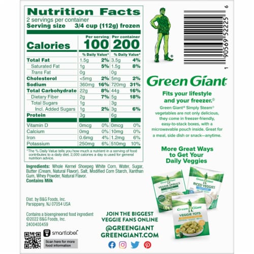 Green Giant Sauced Cheese Sauce Cauliflower Perspective: bottom