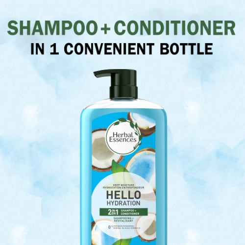 Herbal Essences Hello Hydration 2IN1 Shampoo Conditioner Moisture for Hair Perspective: bottom