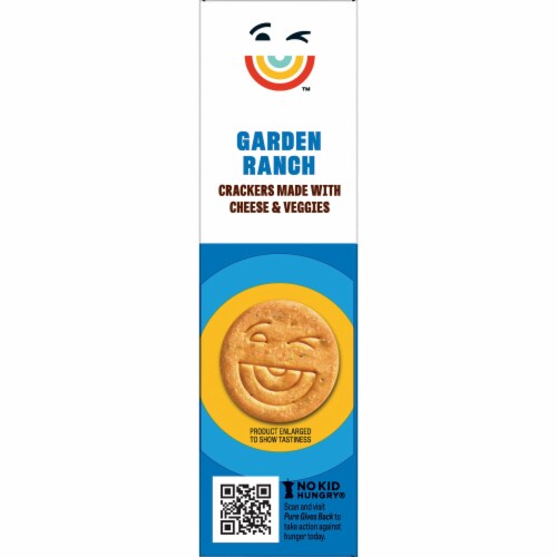 Kellogg's® Pure Organic Garden Ranch Snack Crackers Made with Cheese and Veggies Perspective: bottom