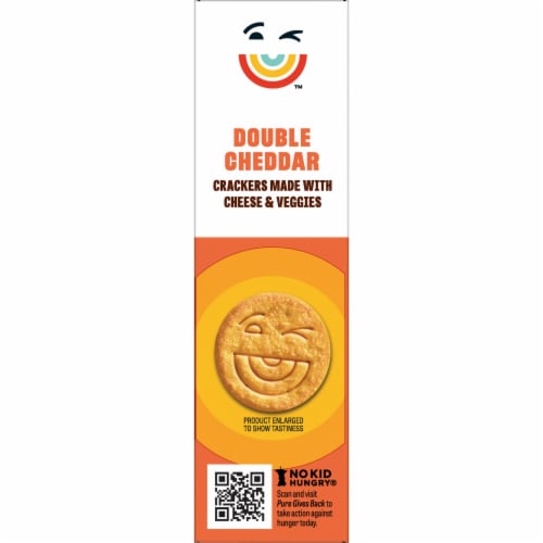 Kellogg's® Pure Organic Double Cheddar Snack Crackers Made with Cheese and Veggies Perspective: bottom