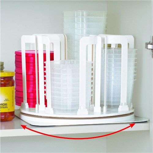 Spin and Store Food Storage (8 oz, 16 oz and 24 oz, 24 Lids) Perspective: bottom