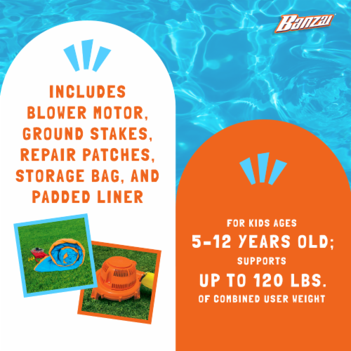 banzai splish splash inflatable water park with canopy