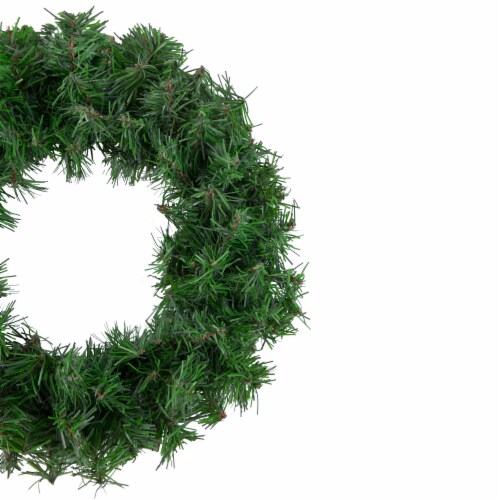 Northlight Canadian Pine Mini Artificial Christmas Wreath, 12-Inch, Unlit Perspective: bottom