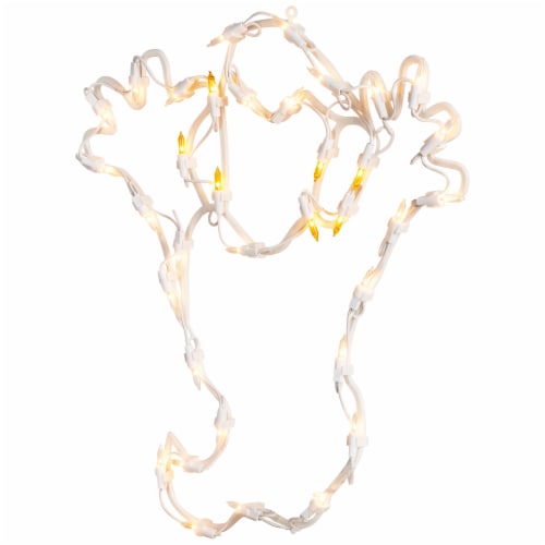 Northlight 15 Lighted Ghost Halloween Double Sided Window Silhouette Decoration Perspective: bottom