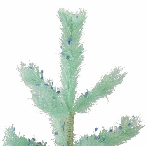 Northlight 2' Pastel Green Pine Artificial Easter Tree - Unlit Perspective: bottom