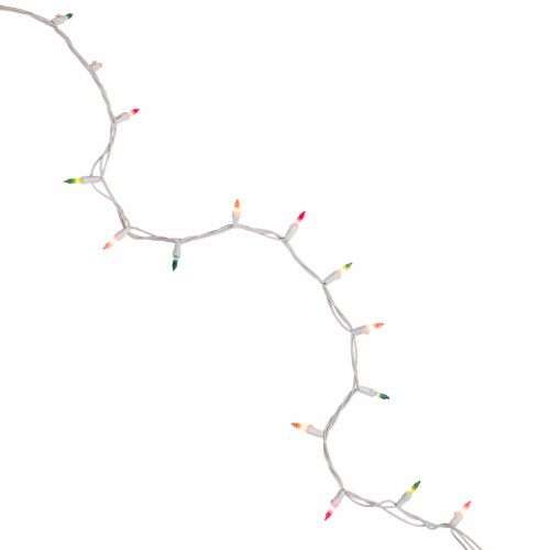 Northlight 100-Count Pastel Multi-Color Mini Easter Light Set, 20ft White Wire Perspective: bottom