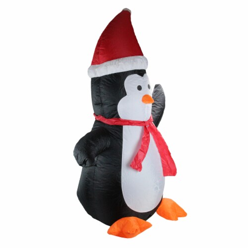 Northlight LED Lighted Inflatable Penguin Outdoor Christmas Decoration - 4' Perspective: bottom