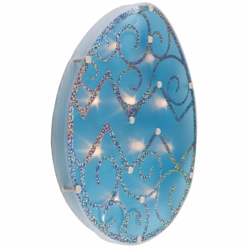Northlight 12 Lighted Blue Easter Egg Window Silhouette Decoration Perspective: bottom