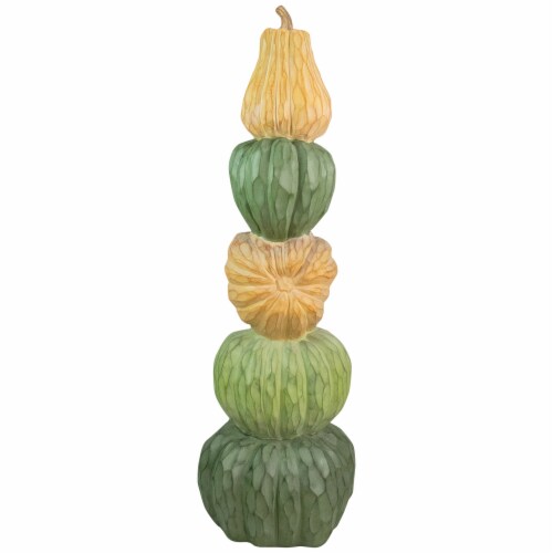 Northlight 42.5 Five Tiered Stacked Pumpkins Thanksgiving Decor Perspective: bottom