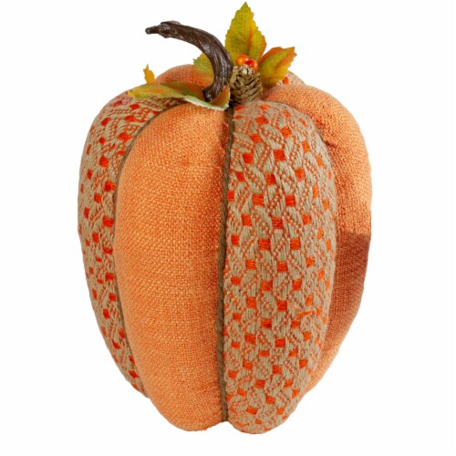 Northlight 10.5 Orange Autumn Harvest Thanksgiving Tall Pumpkin Perspective: bottom