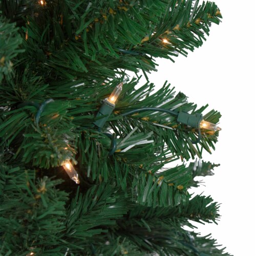 Northlight 7.5ft Pre-Lit Ravenna Pine Artificial Christmas Tree - Warm White LED Lights Perspective: bottom