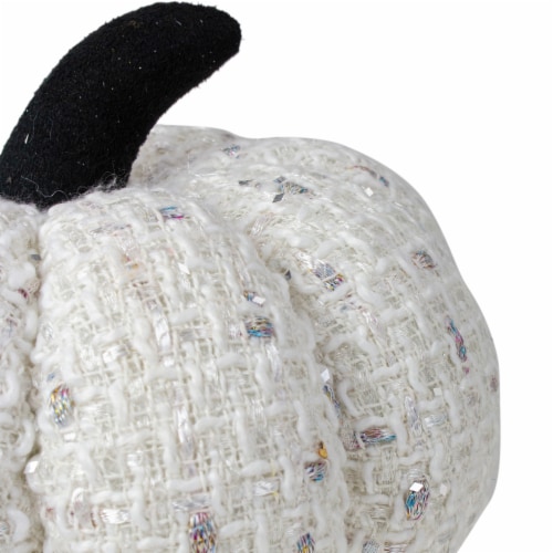 Northlight 7  Ivory Knitted Fall Harvest Tabletop Pumpkin Perspective: bottom