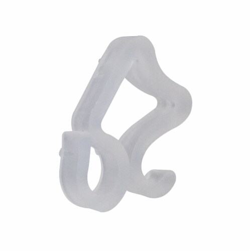 Northlight 50 Count Clear Outdoor Gutter Christmas Light Clips Perspective: bottom