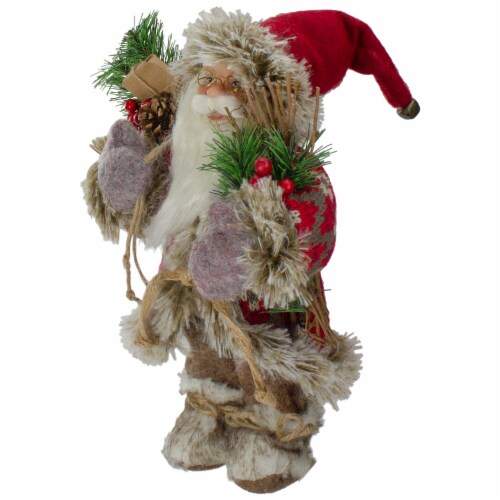 outdoor stuffed santa claus