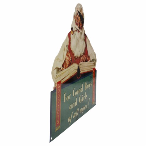 Northlight 12.5 Norman Rockwell 'No Christmas Problem Now' Tin Wall Art Perspective: bottom