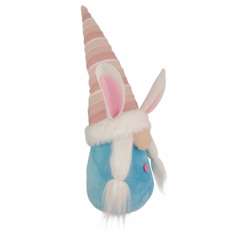 Northlight 13  Blue and Pink Girl Easter Bunny Gnome Perspective: bottom