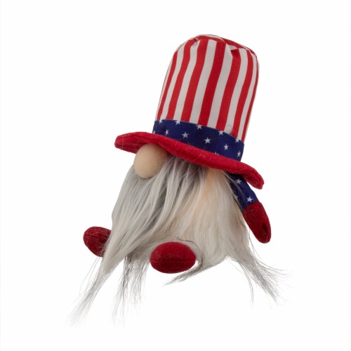 Northlight 6.75 Lighted Americana Boy 4th of July Patriotic Gnome Perspective: bottom