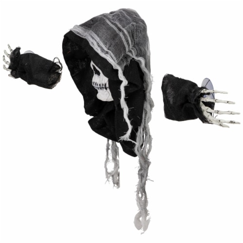 Northlight 10 Spooky Skeleton 3-D Halloween Window Decoration Perspective: bottom