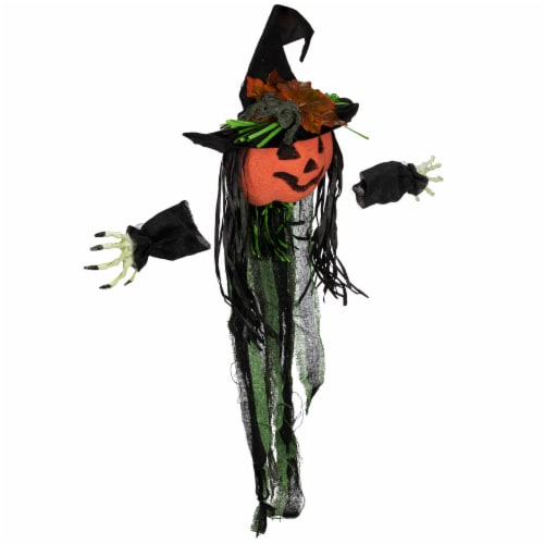 Northlight Creepy Jack-O-Lantern 3-D Halloween Window Decoration Perspective: bottom