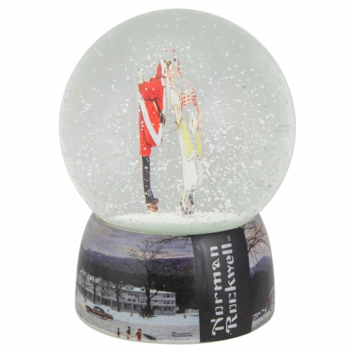 Northlight 6.5 Norman Rockwell 'Christmas Surprise' Snow Globe Perspective: bottom