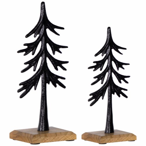 送料無料商品の通販 Northlight Metal Trees with Wood Base Christmas Decorations テープ・マスキングテープ