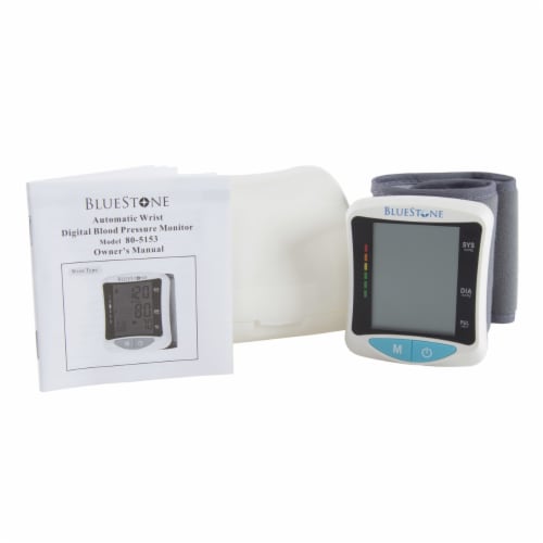 Bluestone Automatic Wrist Blood Pressure and Pulse Monitor 4 Person Memory Perspective: bottom