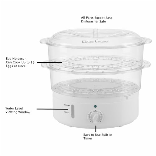 Classic Cuisine 82-KIT1012 6.3 qt. Vegetable Steamer Rice Cooker Perspective: bottom