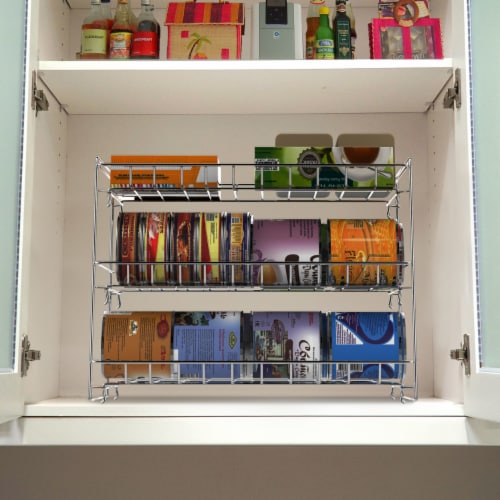 3 Tier Can Dispenser - Stackable Can Organizer Rack for Kitchen Pantry,  Countertop, and, 1 unit - Smith's Food and Drug