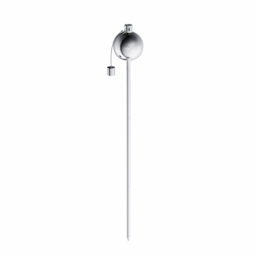Outdoor Torch Lamp 45 Inch Patio/Backyard Stainless Steel Fuel Canister Flame Light for Perspective: bottom