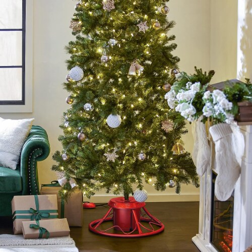 Home Heritage 1 to 1.75 Inch Artificial Holiday Tree Rotating Metal