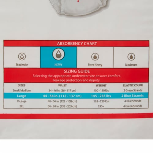 Covidien Disposable Underwear Large, Heavy, 25 Ct Perspective: bottom