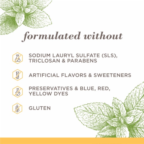 Burt's Bees® Zen Peppermint Purely White Flouride-Free Toothpaste Perspective: bottom