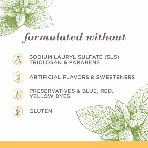Burt's Bees® Zen Peppermint Purely White Flouride-Free Toothpaste Perspective: bottom
