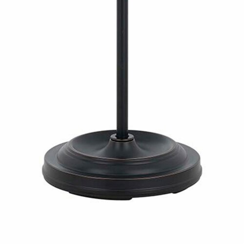 Adjustable Height Metal Pharmacy Lamp With Pull Chain Switch, Black - Saltoro Sherpi Perspective: bottom