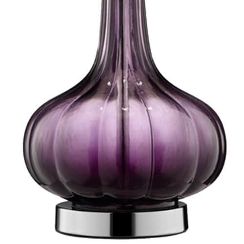 Purple glass hot sale table lamp