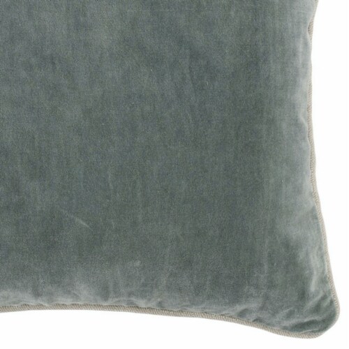 Square Throw Pillow with Cotton Cover, Sage Green Perspective: bottom