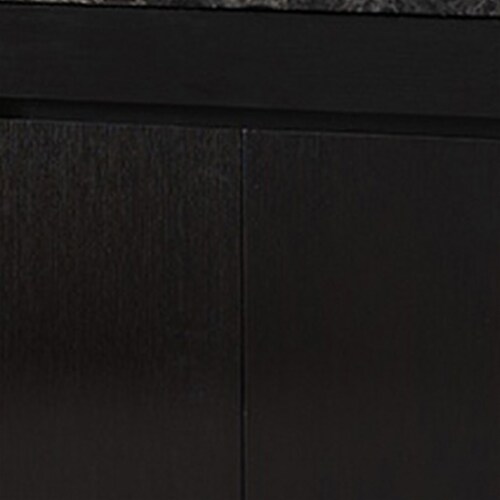 Kimi 47 Inch Serving Cabinet Buffet Sideboard Console, Faux Marble, Gray- Saltoro Sherpi Perspective: bottom