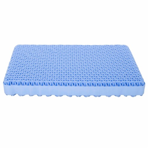 16 x 24 TPE Standard Foam Cooling Pillow with Contoured Neck Support- Saltoro Sherpi Perspective: bottom