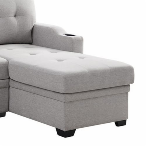 Leons pull store out sectional