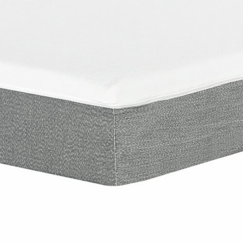 Bree 12 Inch California King Mattress, Cooling Gel Infused Memory Foam- Saltoro Sherpi Perspective: bottom