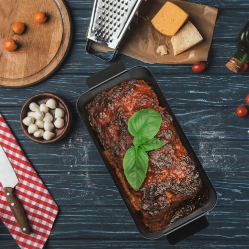 Meatloaf Pan with Insert-Nonstick Pan and Removable Perforated Strainer Tray  to Drain off, 1 unit - Kroger